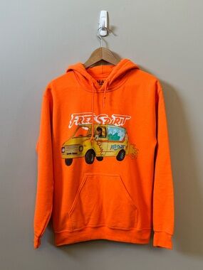 Khalid 2019 free spirit tour bright orange pullover concert hoodie